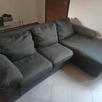 divano con penisola contenitore