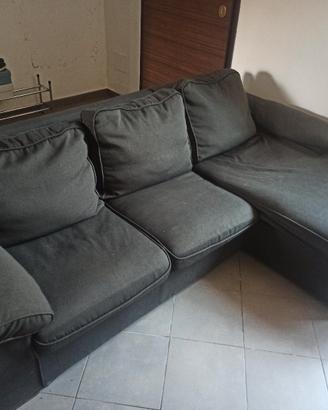 divano con penisola contenitore