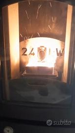 Termo stufa pellet 24 kw laminox idro carlotta