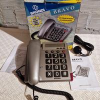 Telefono fisso Brondi “Bravo” grandi tasti