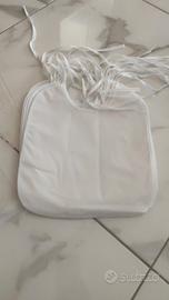 10 bavagli, 5 modelli, 6 etichette fai da te