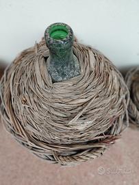 damigiane vetro vintage olio 