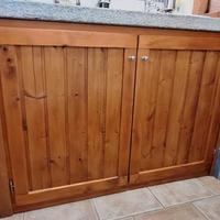 Coppia ante con telaio in legno