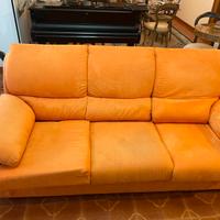 Divano 3 posti arancione