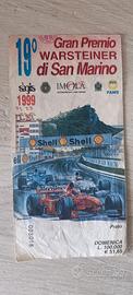 Biglietto Imola GP F1 1999