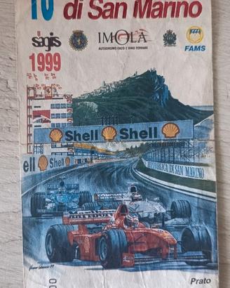 Biglietto Imola GP F1 1999