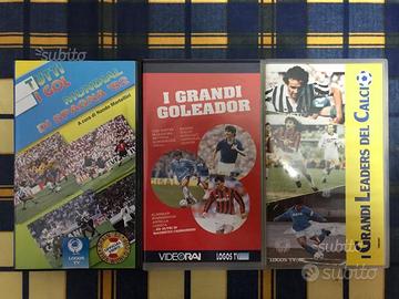 Vhs trittico per amanti calcio vintage anni 80