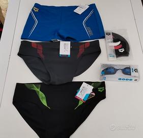 ARENA Uomo Costumi + Occhialini + Cuffia)