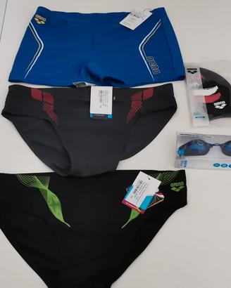 ARENA Uomo Costumi + Occhialini + Cuffia)