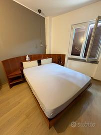 Letto matrimoniale angolare in ciliegio - FIMES