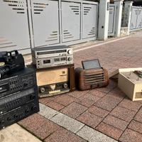 Radio vintag antiche videocamera stereo
