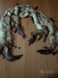 collo di pelliccia di volpi vintage 