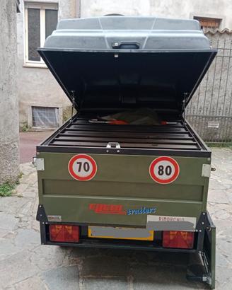Carrello per trasporto cani da caccia