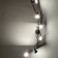 Lampadario 6 faretti + 5 di ricambio