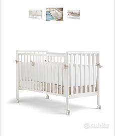 Culla sleppy  Pali in legno con materaso