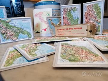 Plastici a rilievo Italia e le sue regioni