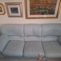 divano+2 poltrone in pelle