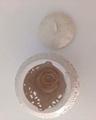 Porfacandele/bruciatore di essenze in ceramica