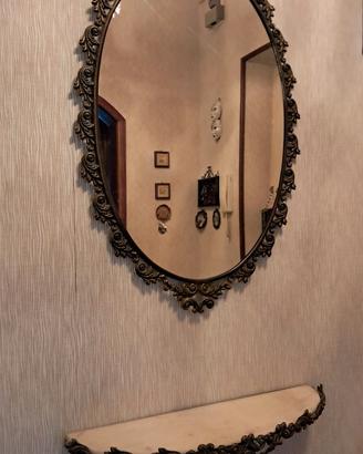 Specchio con consolle anni 60