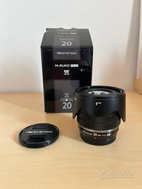 OM System Zuiko 20mm 1.4 PRO come nuovo