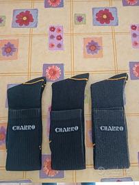 3 paia,Calze lunghe Charro spugna cotone 43–46