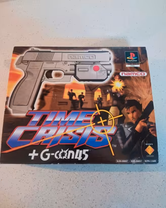 Time Crisis con Pistola G-Con 45 PS1 Boxato