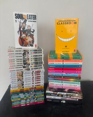 Manga Lotto 47 pezzi Conan, Soul eater ecc