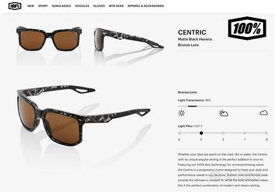 occhiali mtb surf 100% Centric (matt havana)NUOVI
