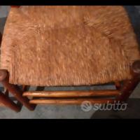 Coppia sedie legno impagliate VINTAGE