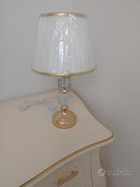 Lampada cristallo e dorato 