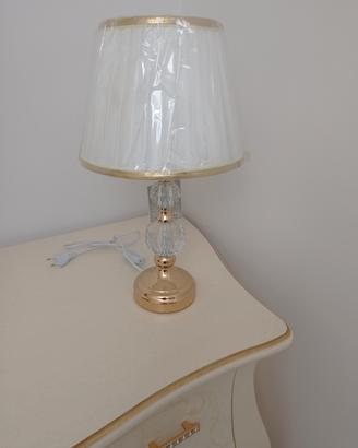 Lampada cristallo e dorato 