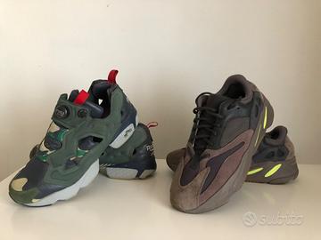 Yeezy mauve 44 e Reebok instapump fury 42