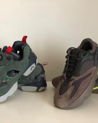 Yeezy mauve 44 e Reebok instapump fury 42
