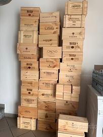 Cassette di vino in legno