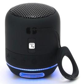 Altoparlante Wireless Portatile Nero con Vivavoce 