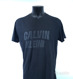 Calvin Klein T-shirt casual nera taglia (XL)