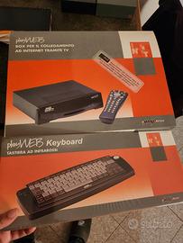 Playweb keyboard e box per Internet tramite tv