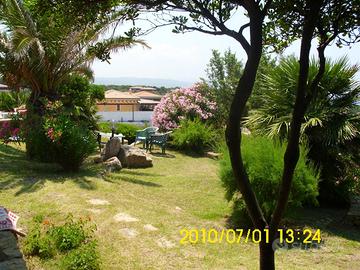Villetta con giardino vista mare