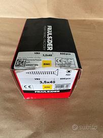 500 viti Friulsider VBU TPS Zincata gialla 3,5x45