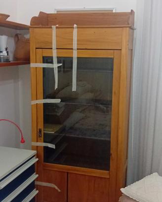 vetrina in noce