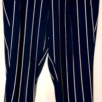 Pantaloni blu a righe bianche H&M Donna - 44