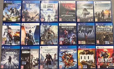Giochi PS4 PS5 condizioni vetrina. anche scambi