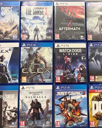 Giochi PS4 PS5 condizioni vetrina. anche scambi