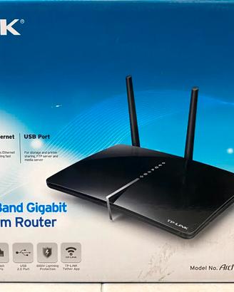 Modem Router Gigabit ADSL2+ Wireless AC750 TP-LINK