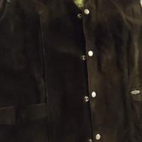 Gilet scamosciato vera pelle