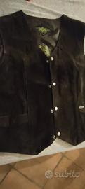 Gilet scamosciato vera pelle