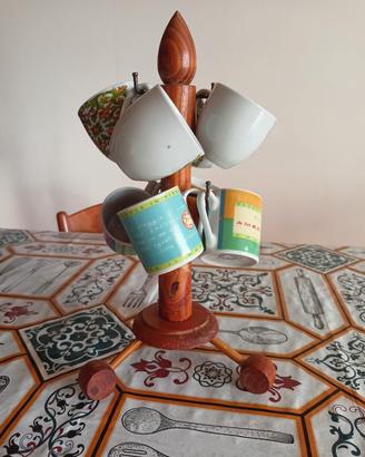 Portatazzine in legno 