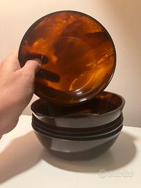 Ciotole in lucite effetto tartarugato