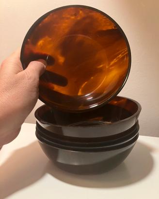 Ciotole in lucite effetto tartarugato