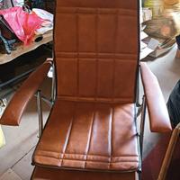 sdraio vintage anni 70 Maule Marga reclinabile 